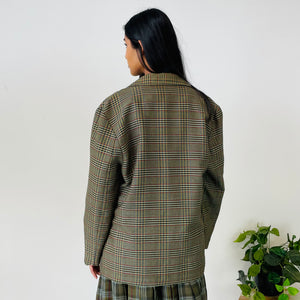 Vintage Checked Blazer (M)
