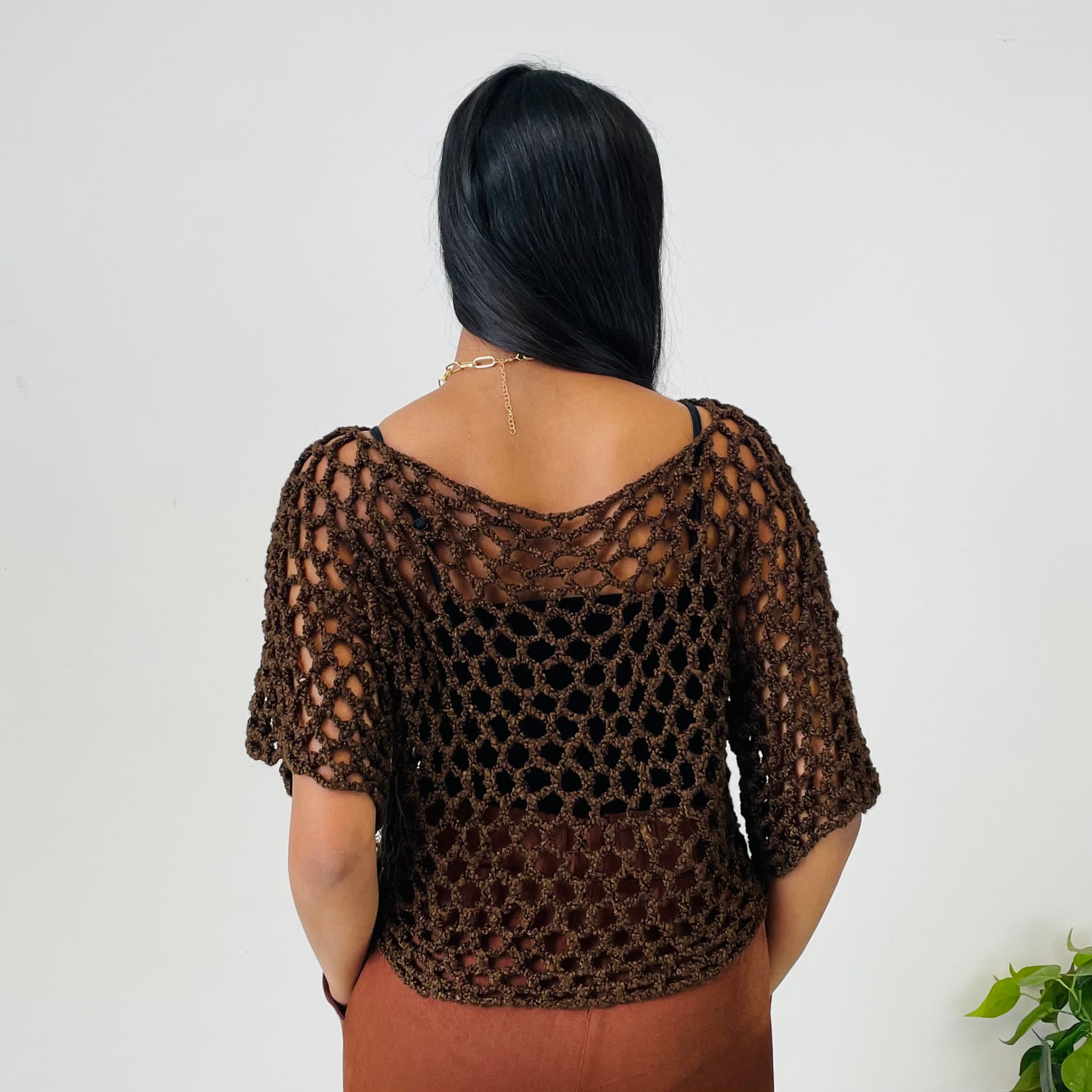 Cropped Crochet Top (S-M)