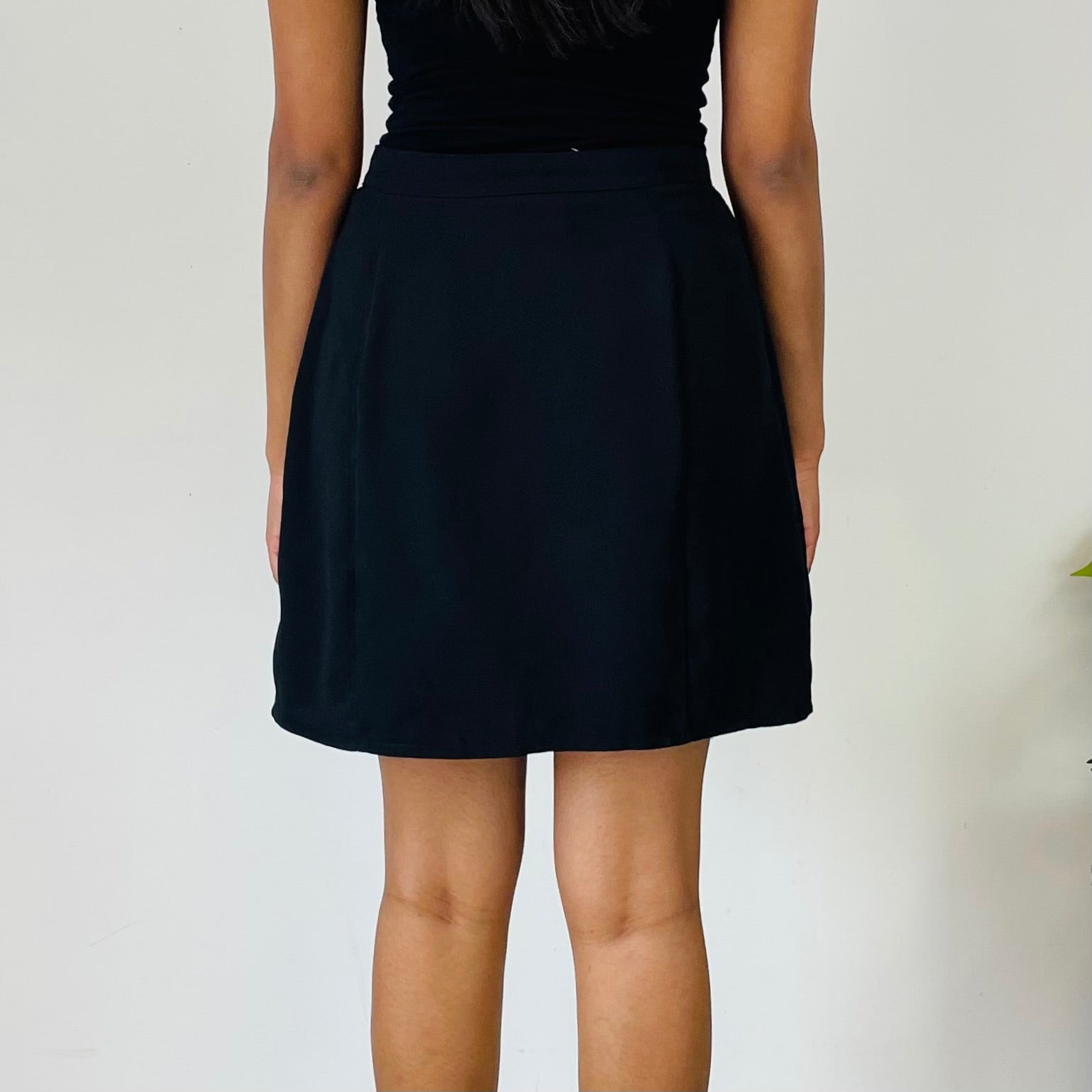 Vintage Button Up Mini Skirt (S)