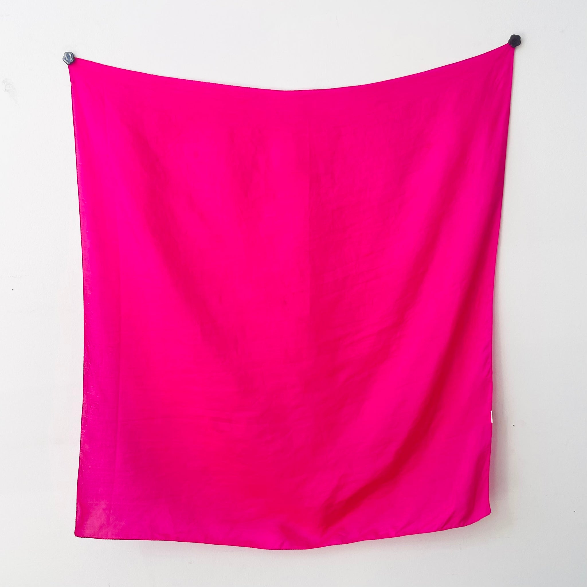 Hot Pink Silk Scarf