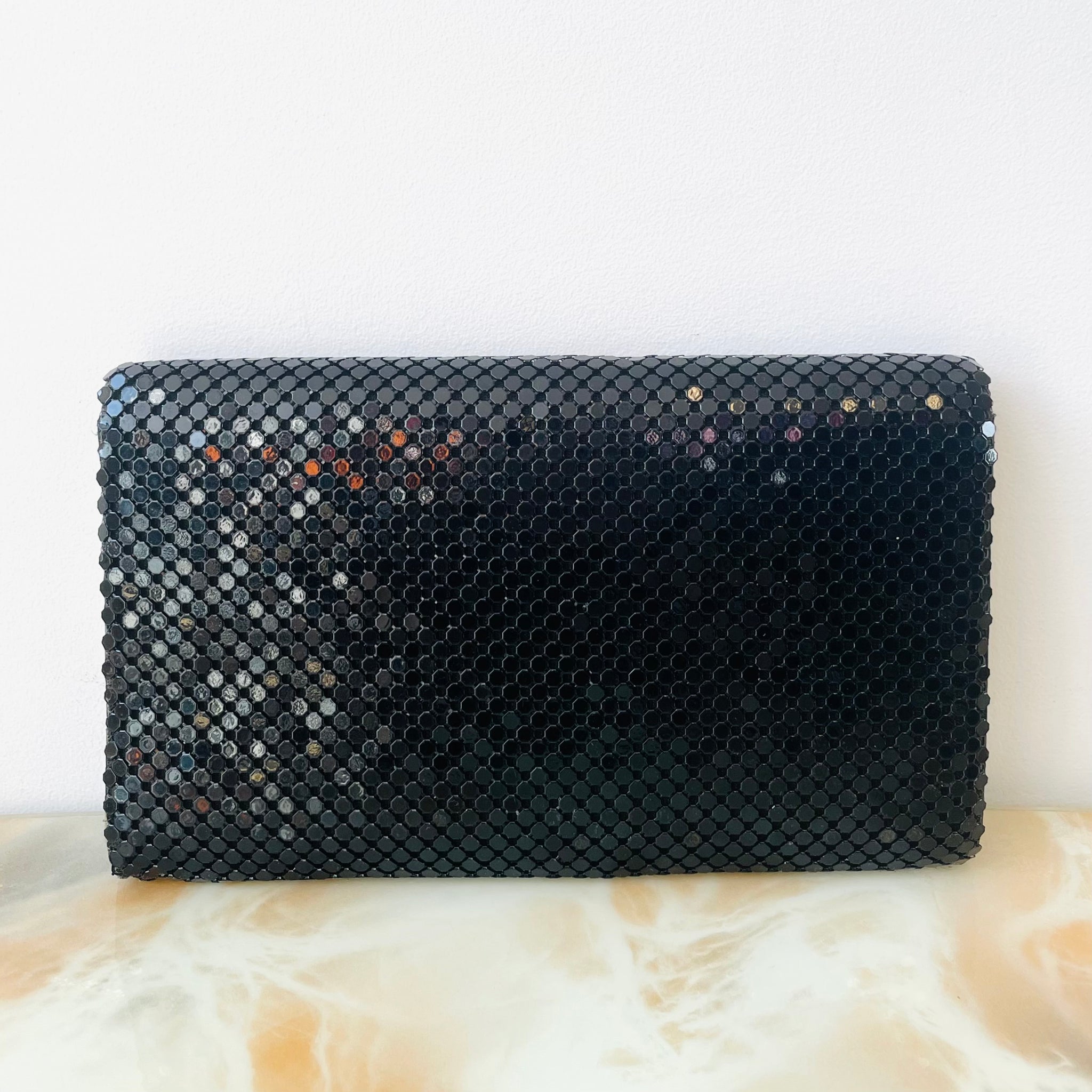 Vintage Black Glo-Mesh Purse