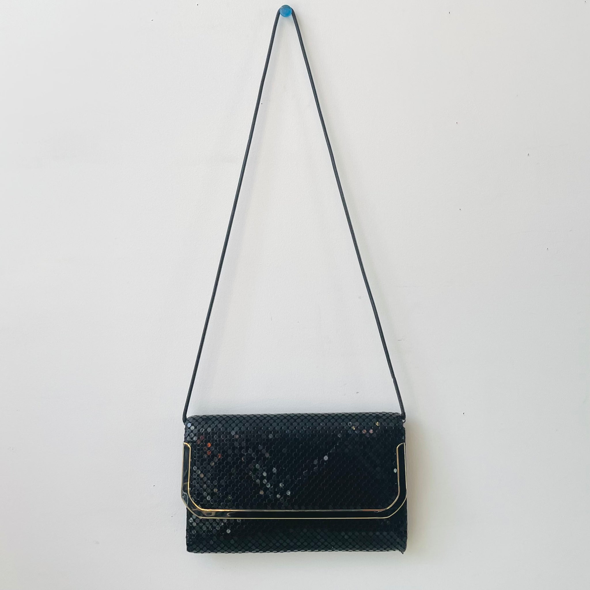 Vintage Black Glo-Mesh Purse