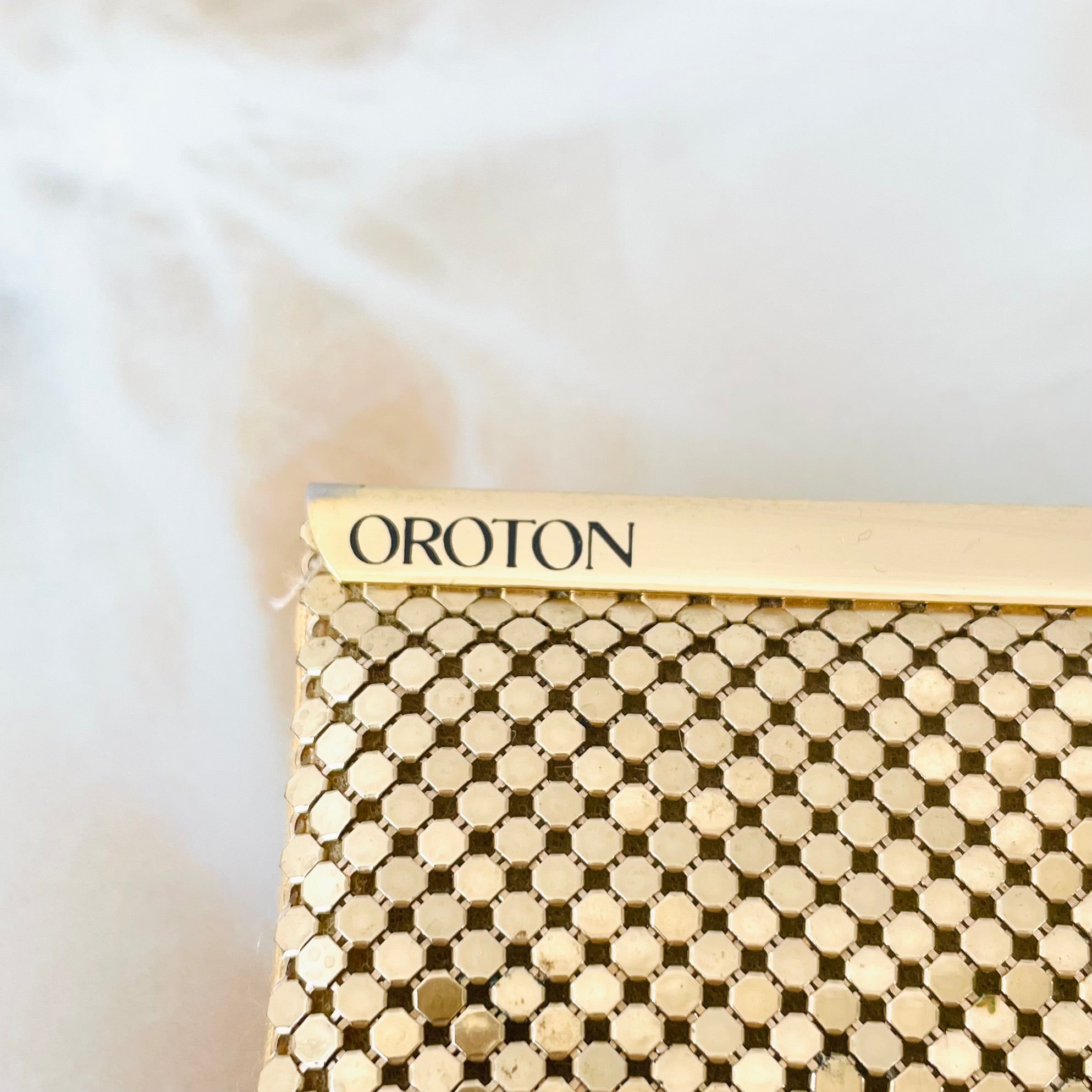 80s Oroton Gold Mesh Wallet