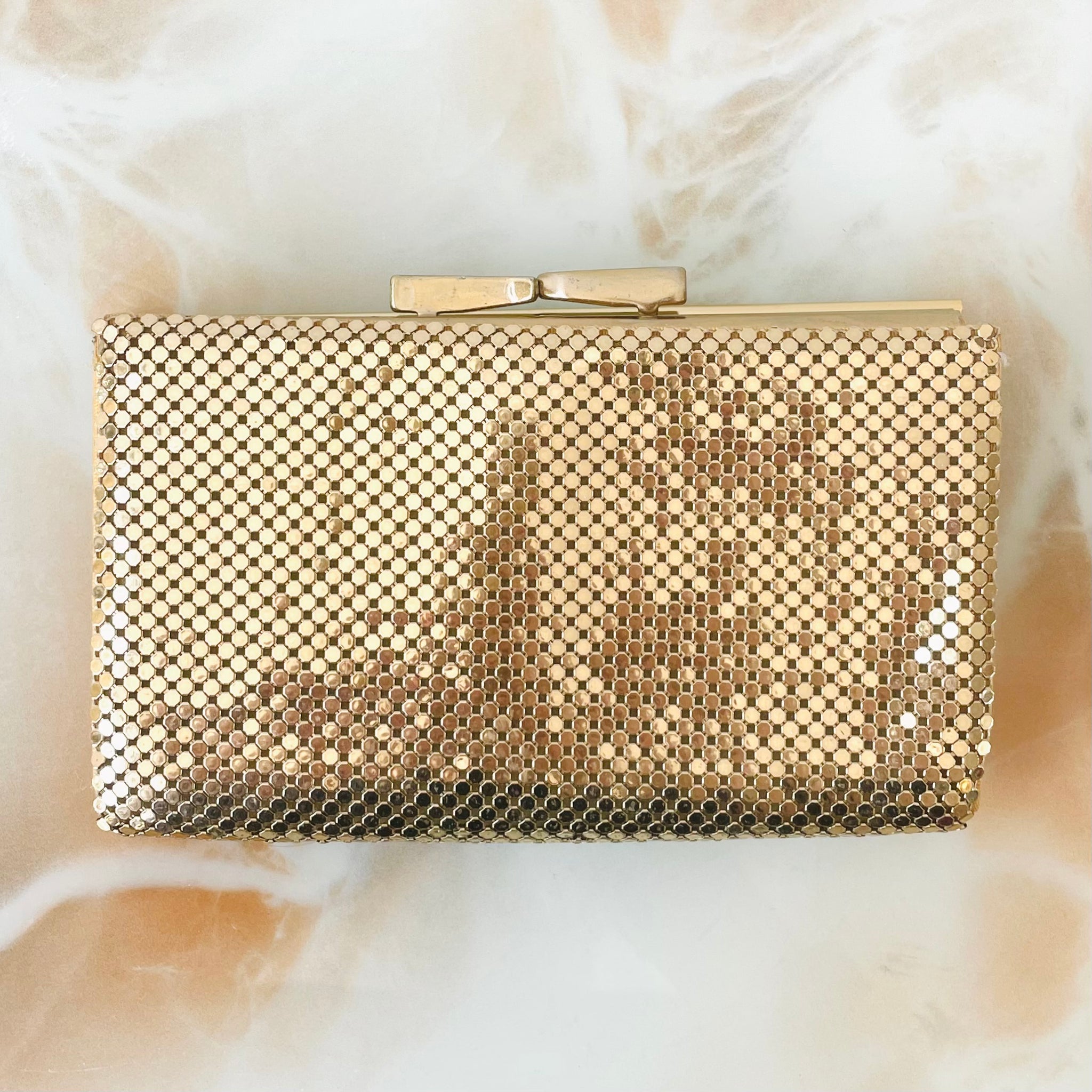 80s Oroton Gold Mesh Wallet