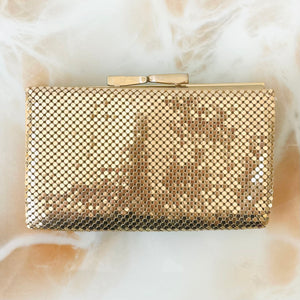 80s Oroton Gold Mesh Wallet