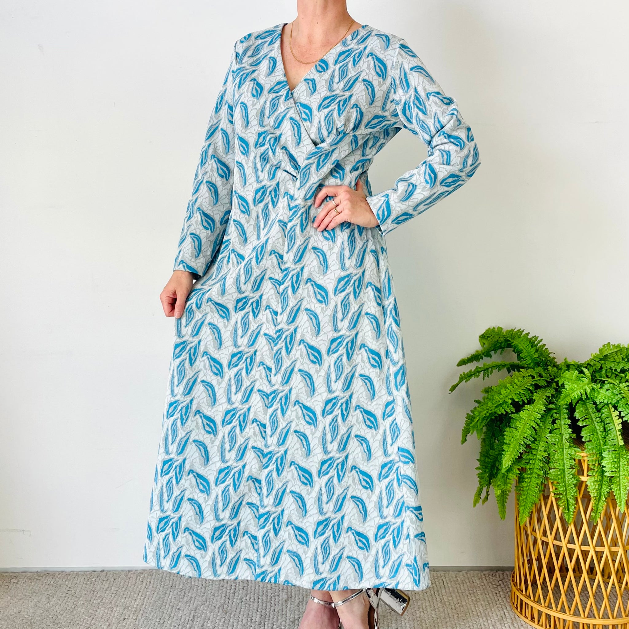 Vintage Sparkly Maxi Dress (2XL)