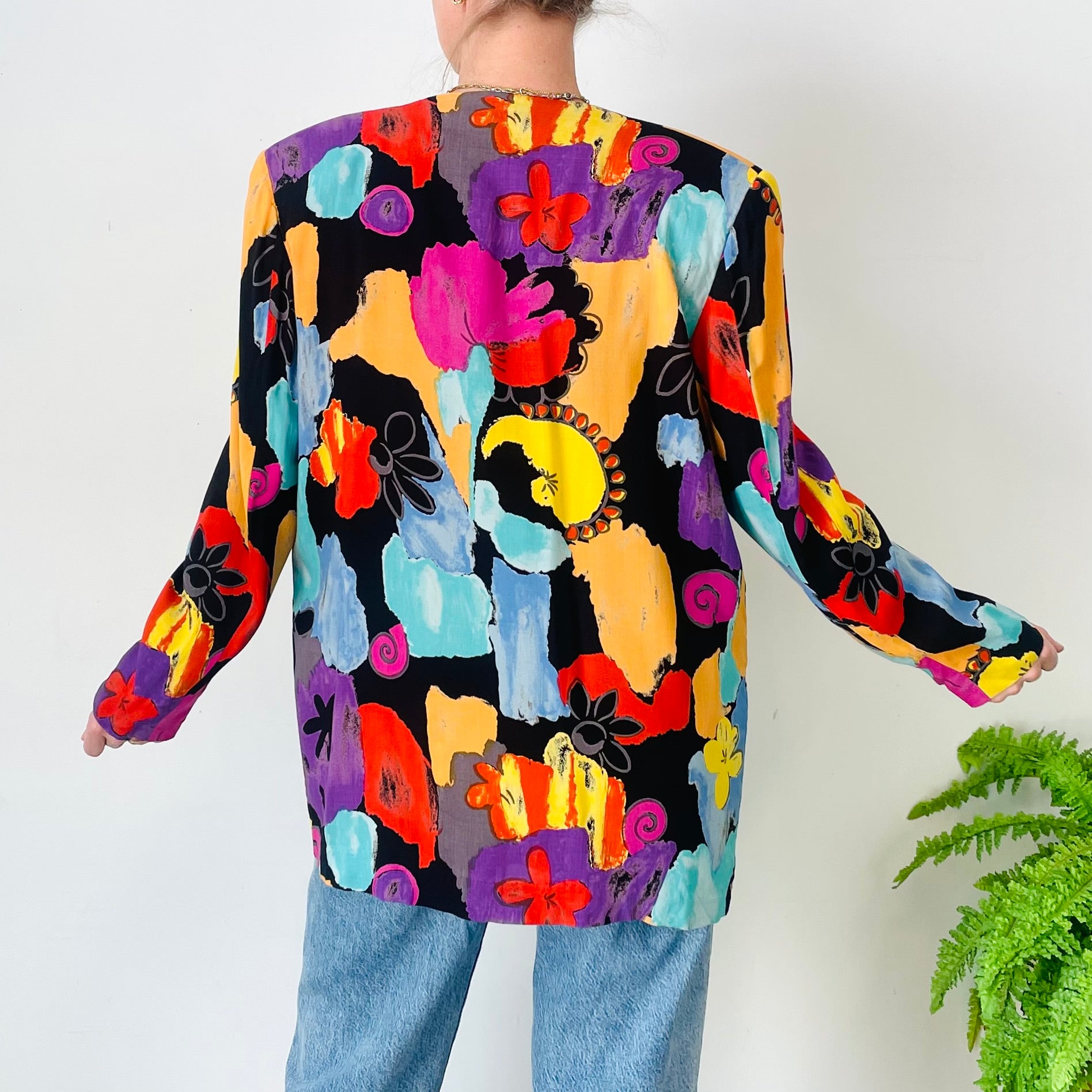 Colourful Abstract Blazer (XL-2XL)