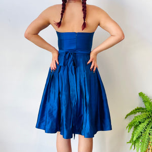 Vintage Strapless Mini Dress (S-M)