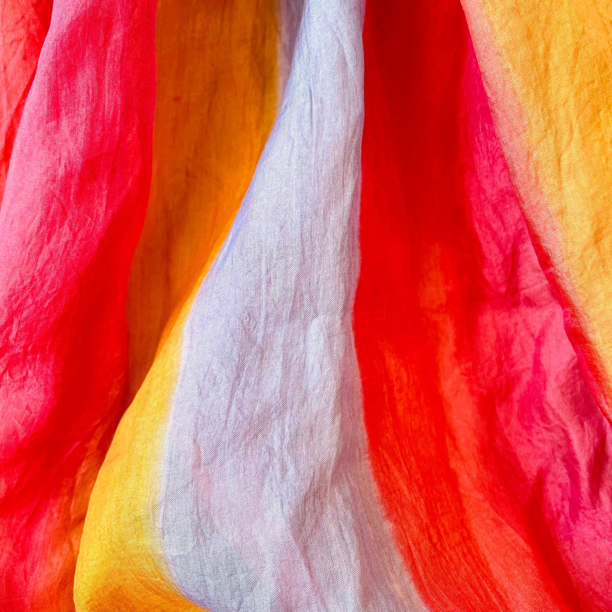Vintage Striped Silk Scarf