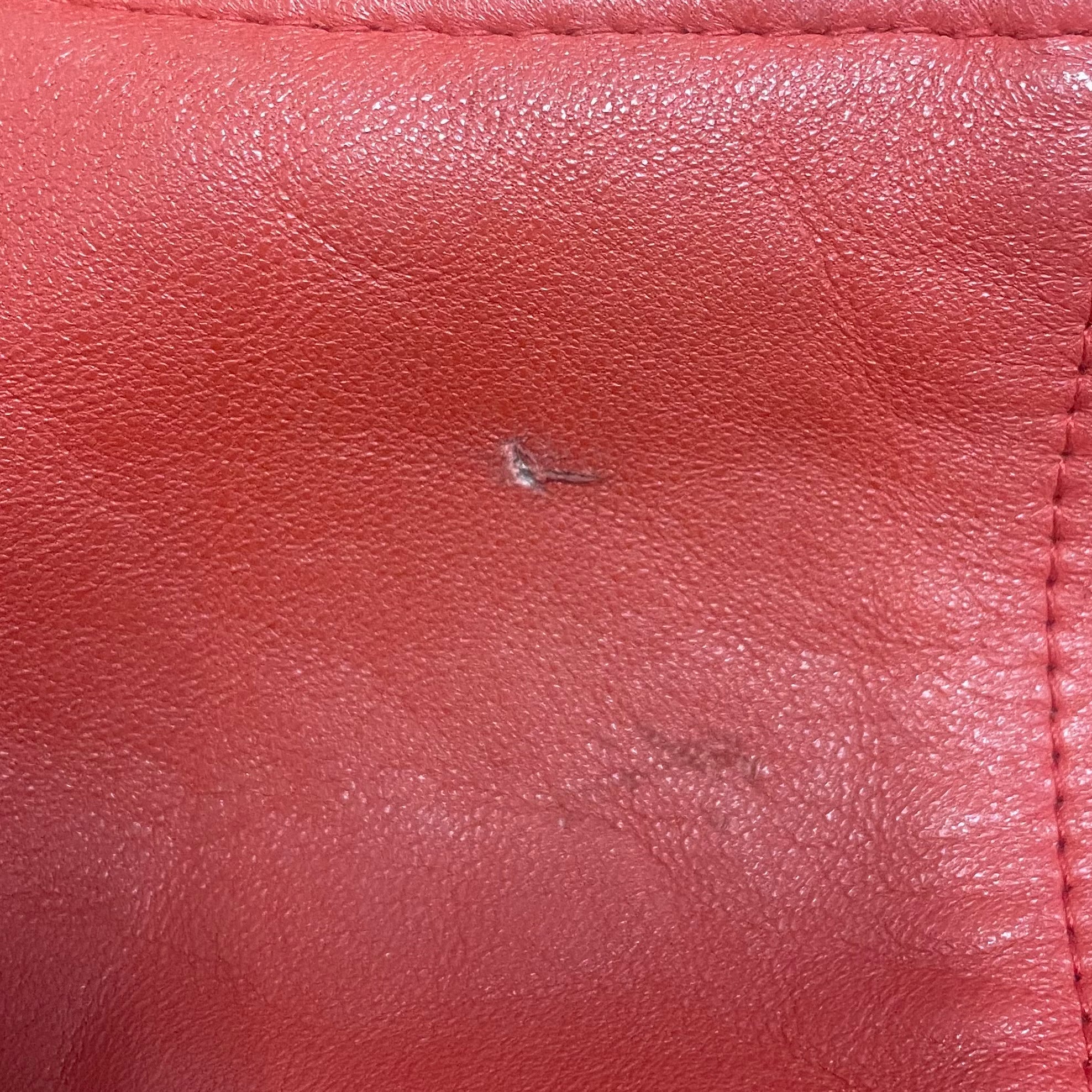 Vintage Red Leather Jacket (L)