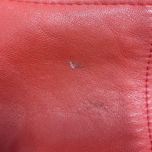 Vintage Red Leather Jacket (L)