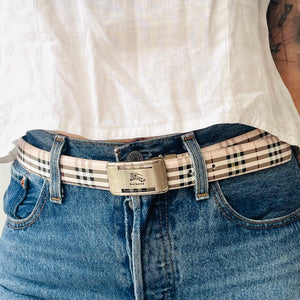 Pink Checked Belt (L-XL)
