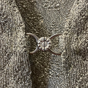 Crochet Clasp Front Tee (S-M)