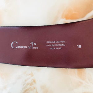 Leather & Jewelled Buckle Belt