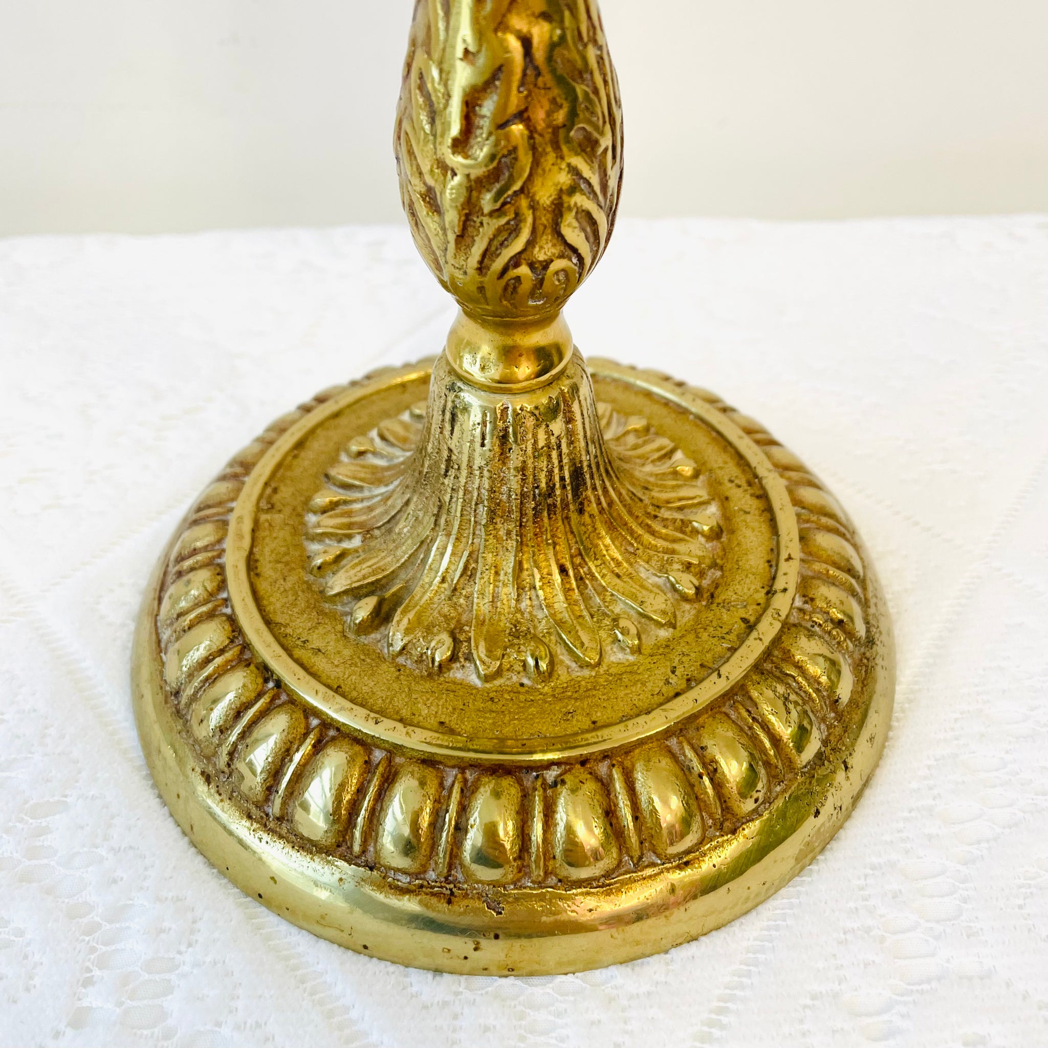 Ornate Brass Candle Holder