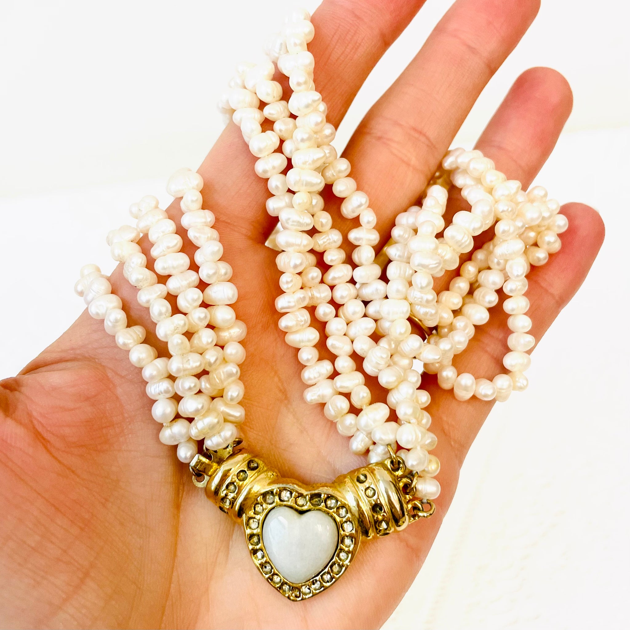 Multi Strand Freshwater Pearl Necklace