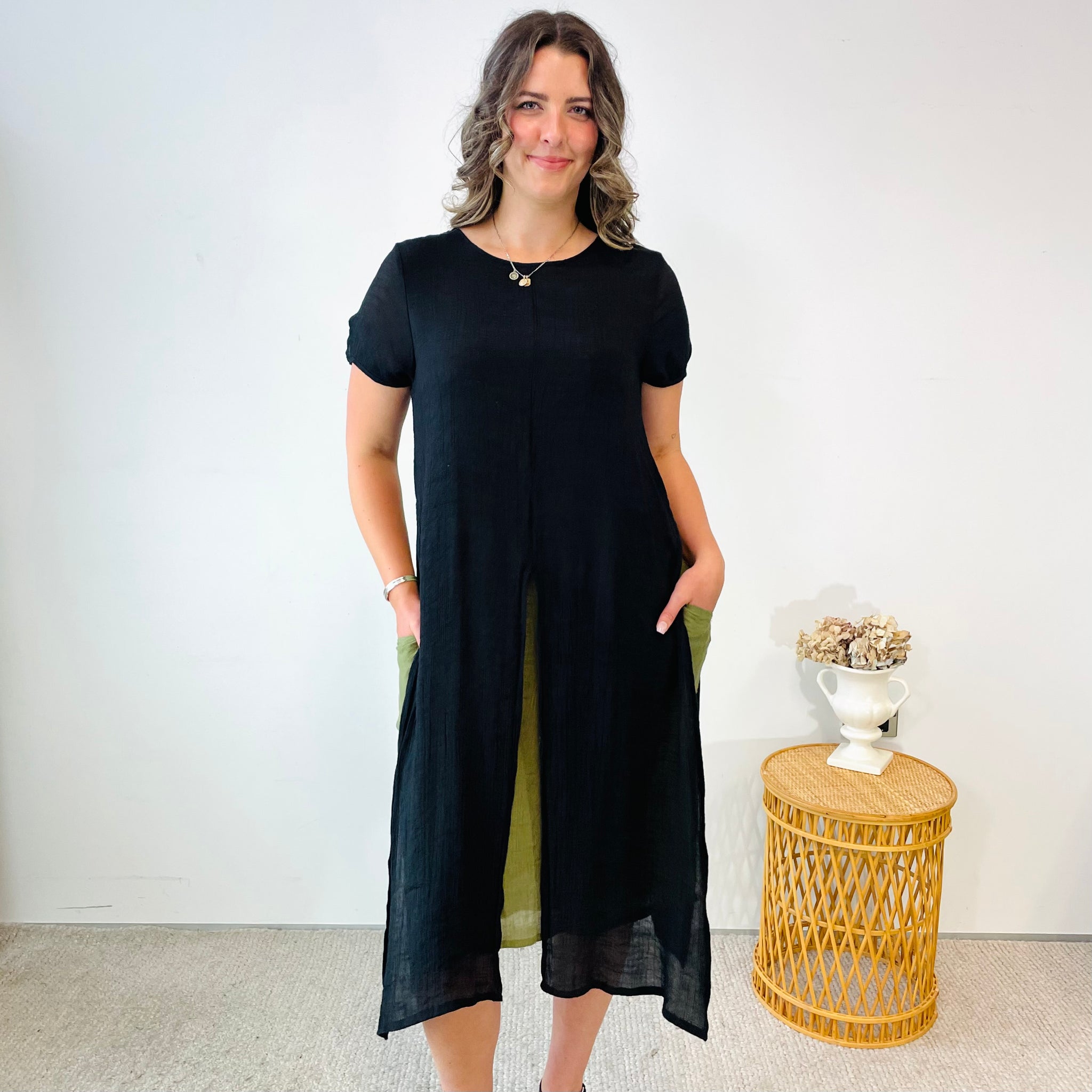 Layered Midi Dress (M)