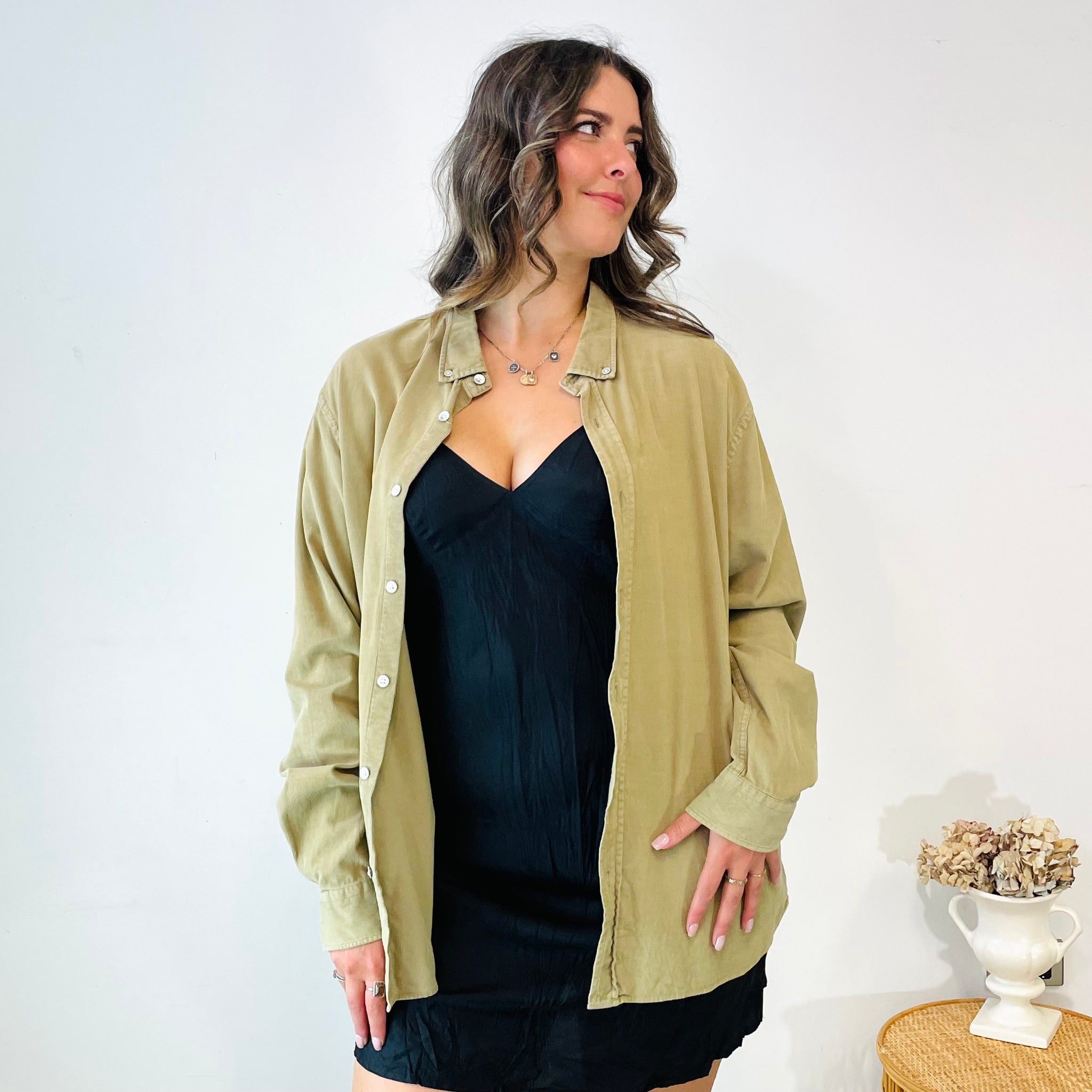 Assembly Label Fine Corduroy Shirt (XL)