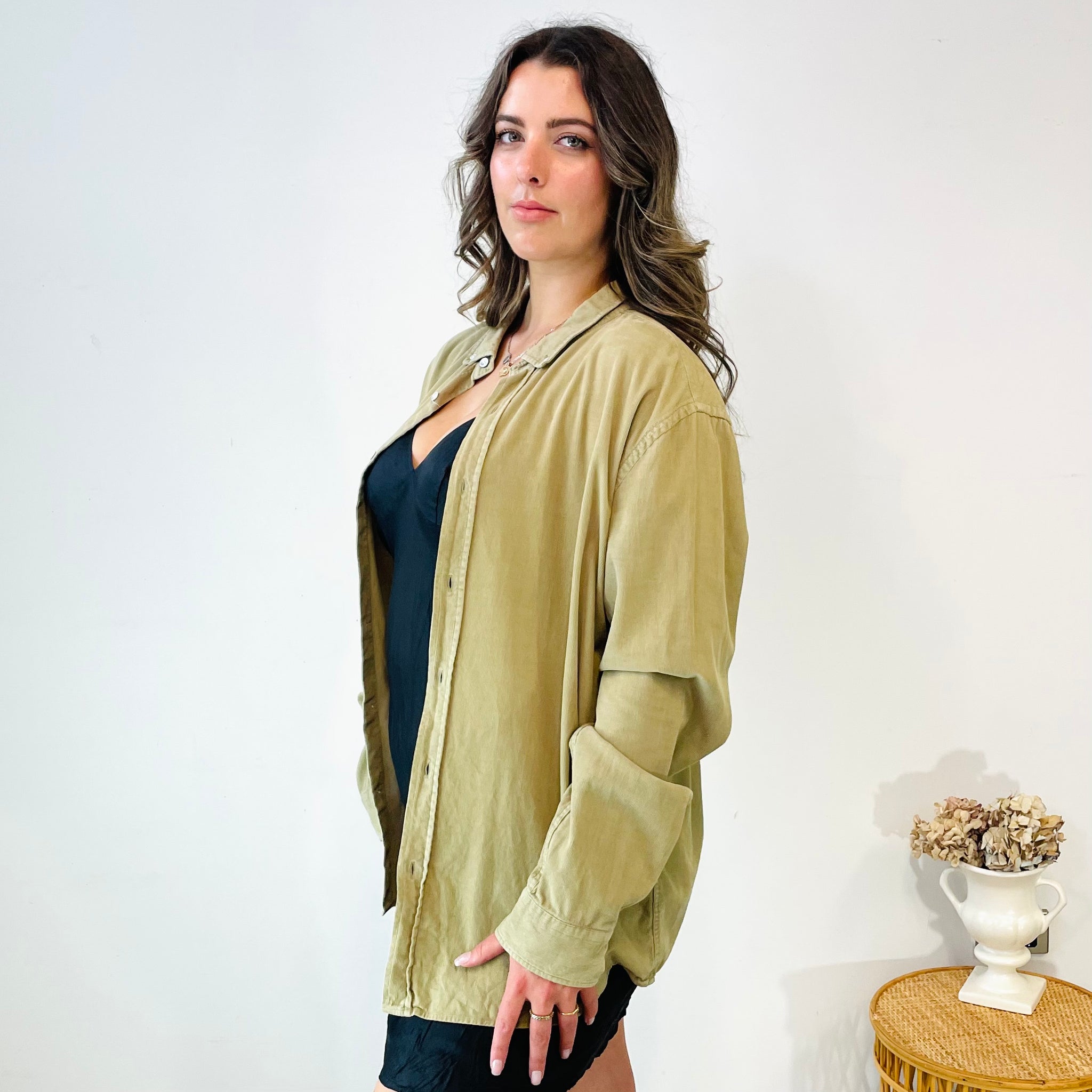 Assembly Label Fine Corduroy Shirt (XL)