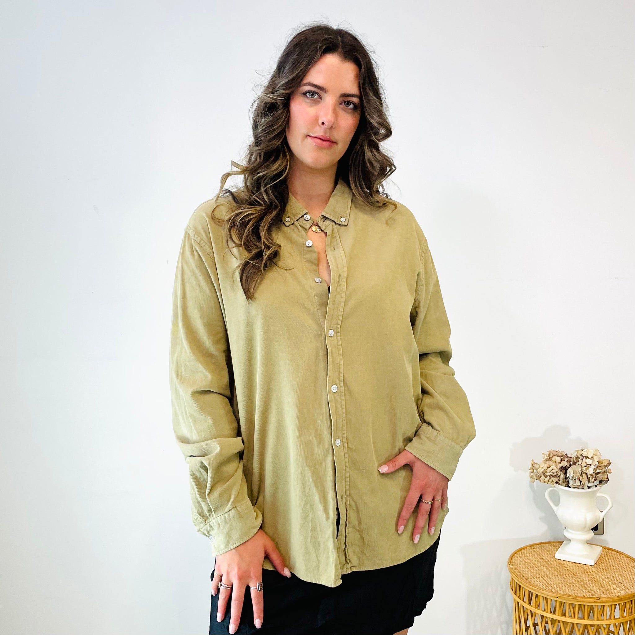 Assembly Label Fine Corduroy Shirt (XL)