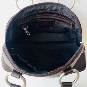 Vintage Chocolate Brown Leather Handbag