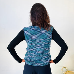 Variegated Knit Vest (M)