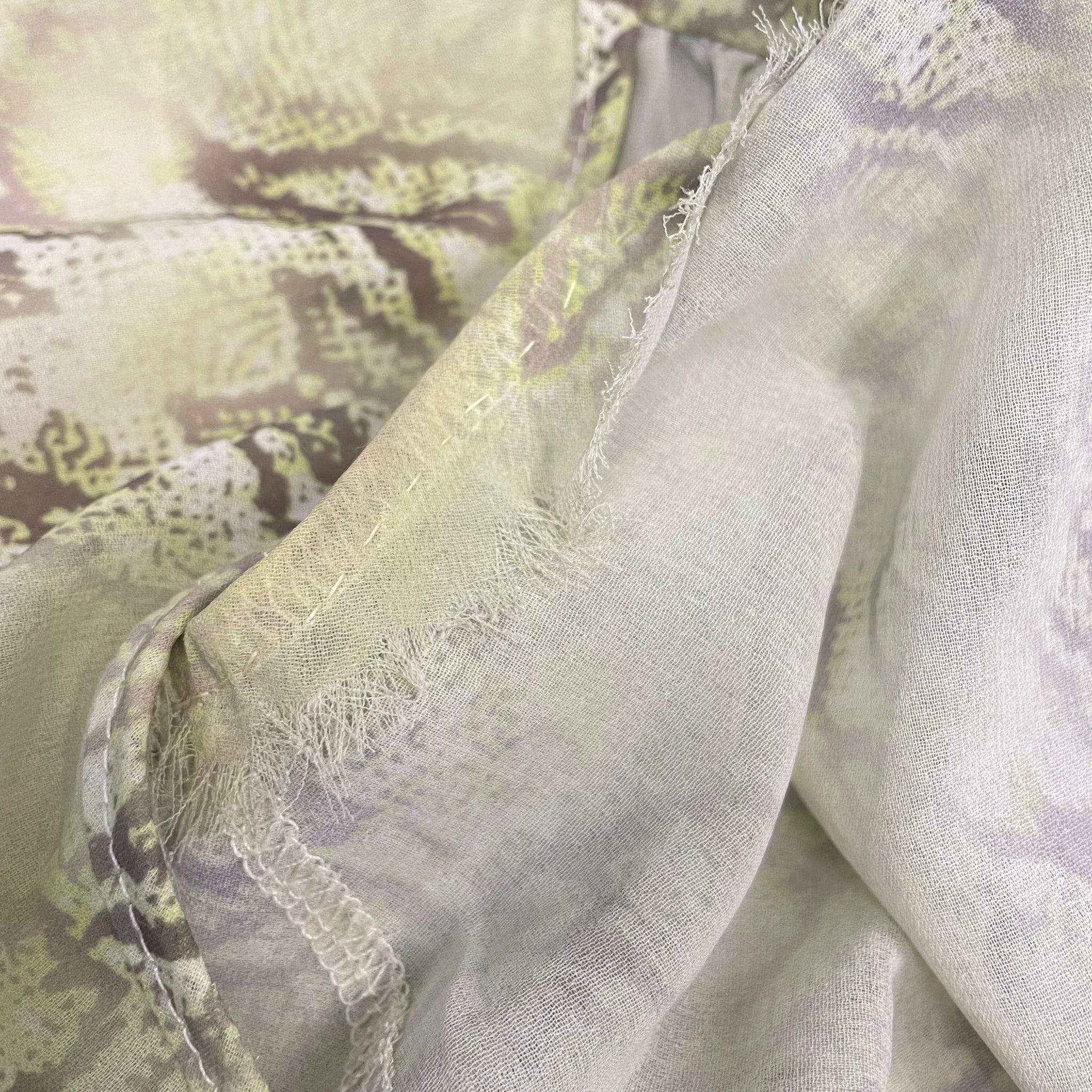 Sheer Snake Print Two Piece Set (M)