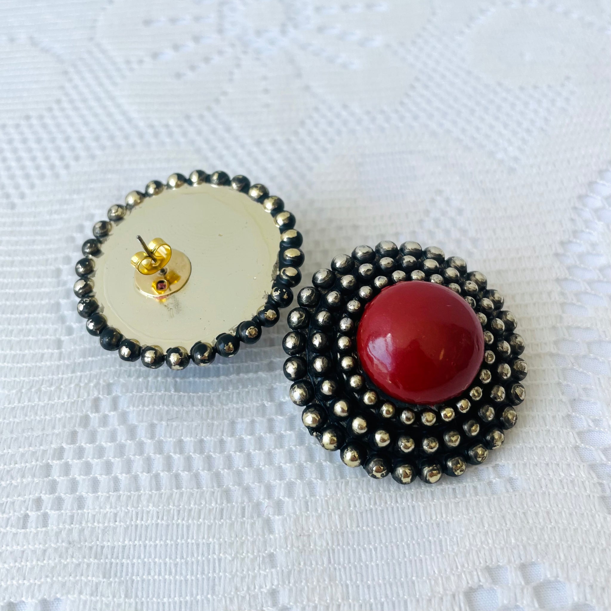 Large Vintage Bubble Studs