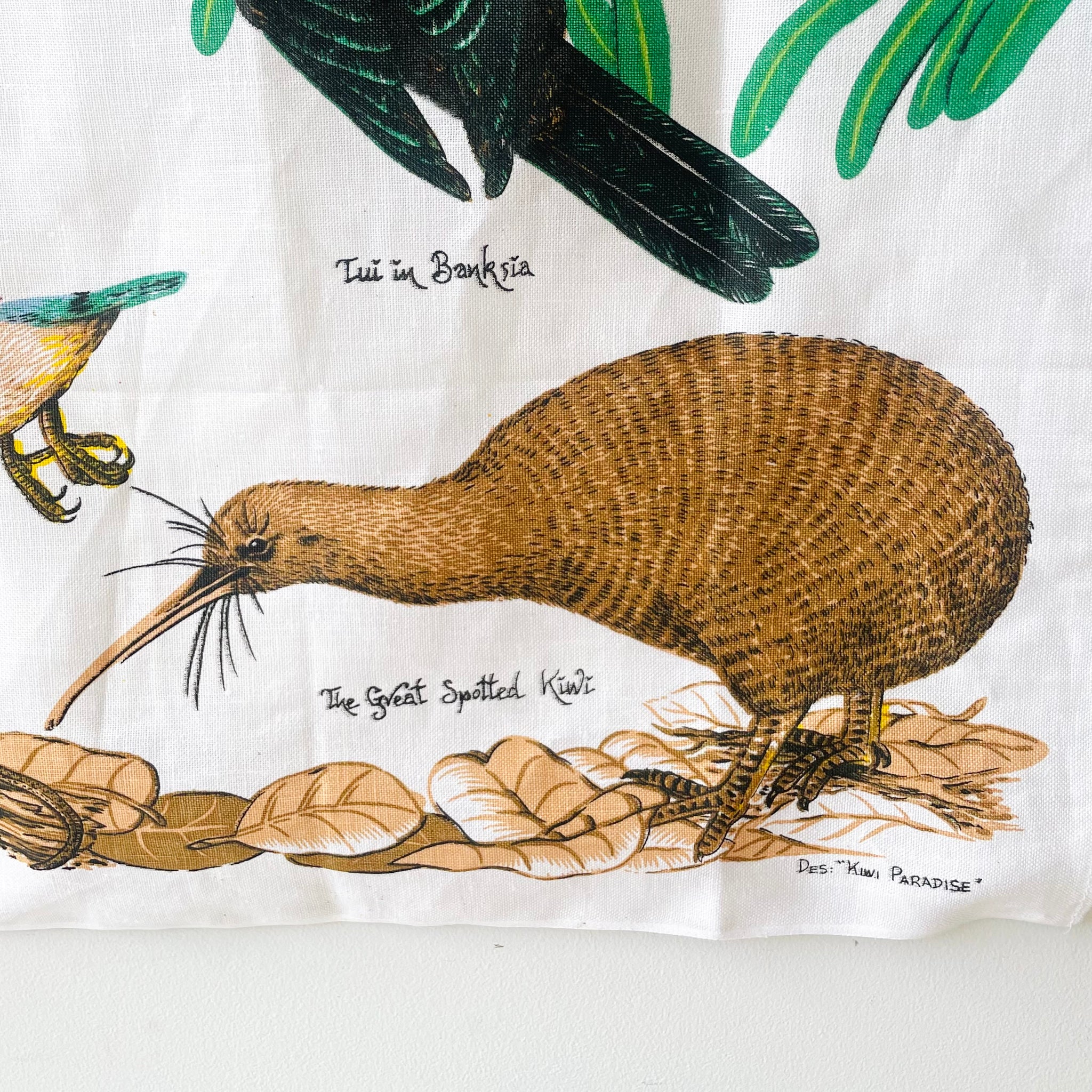 Vintage Linen New Zealand Tea Towel