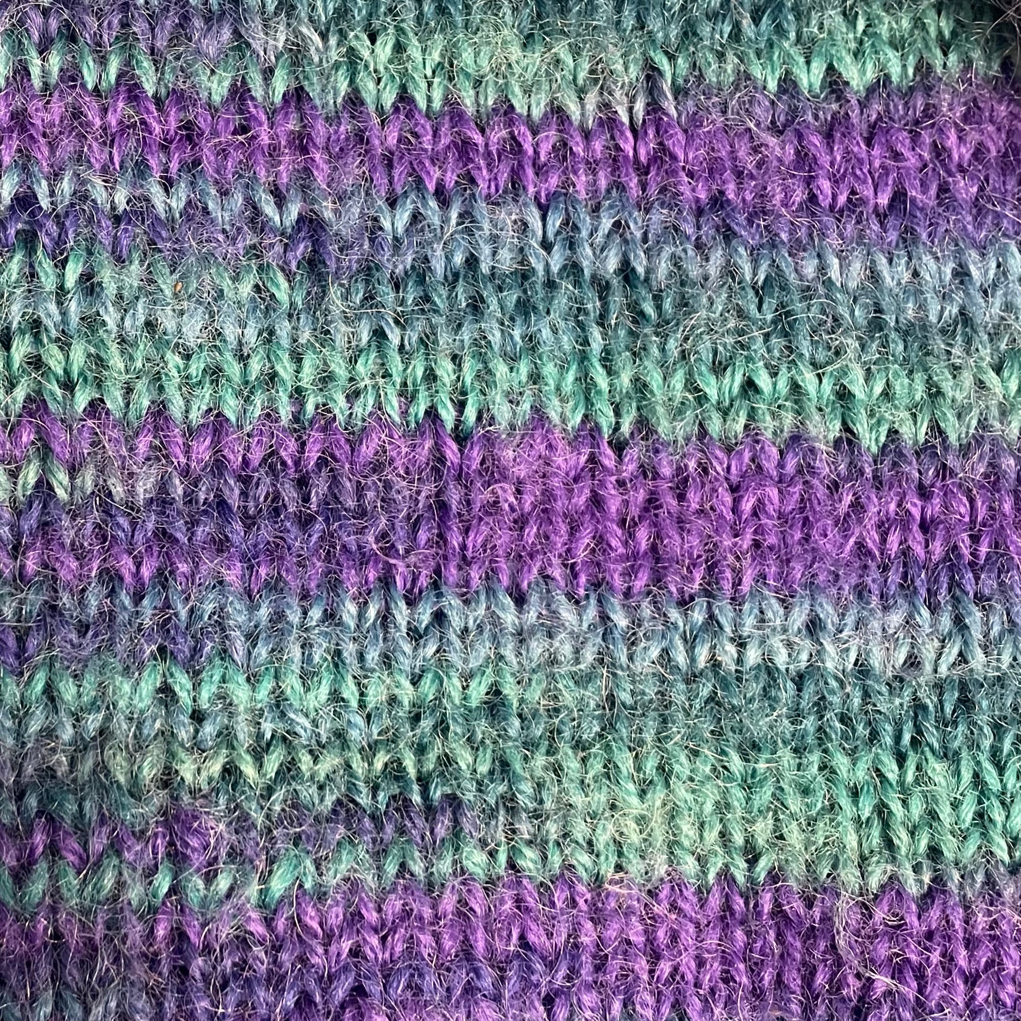 Variegated Mohair Blend Knit (M)