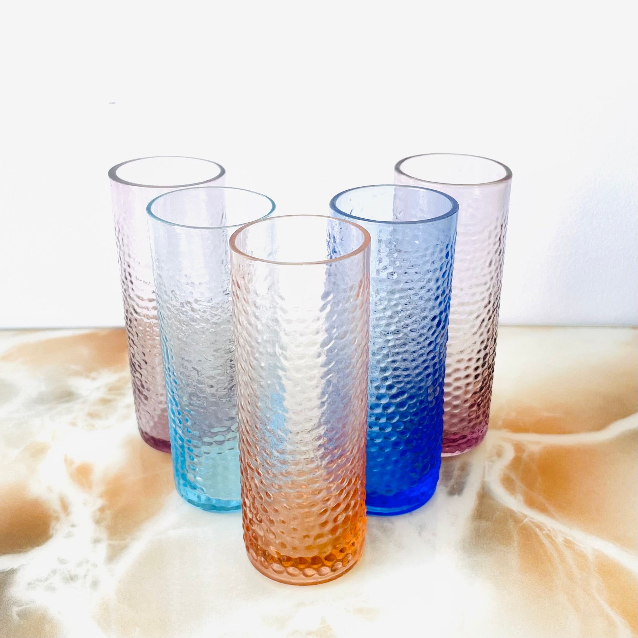 Vintage Mini Bubble Glass Set