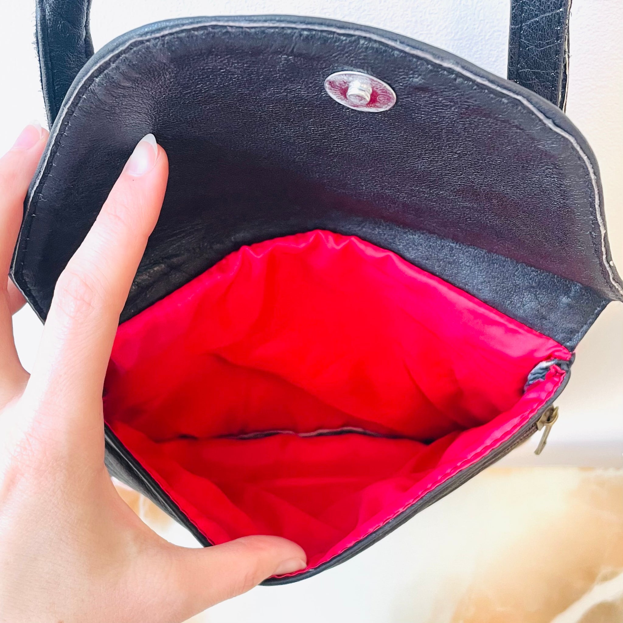 Embroidered Leather Bag