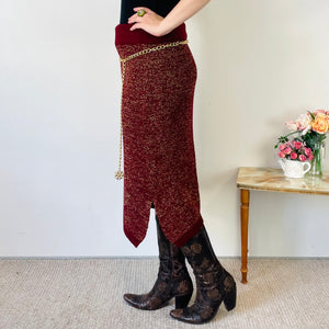 Sparkly Knit Midi Skirt (M)