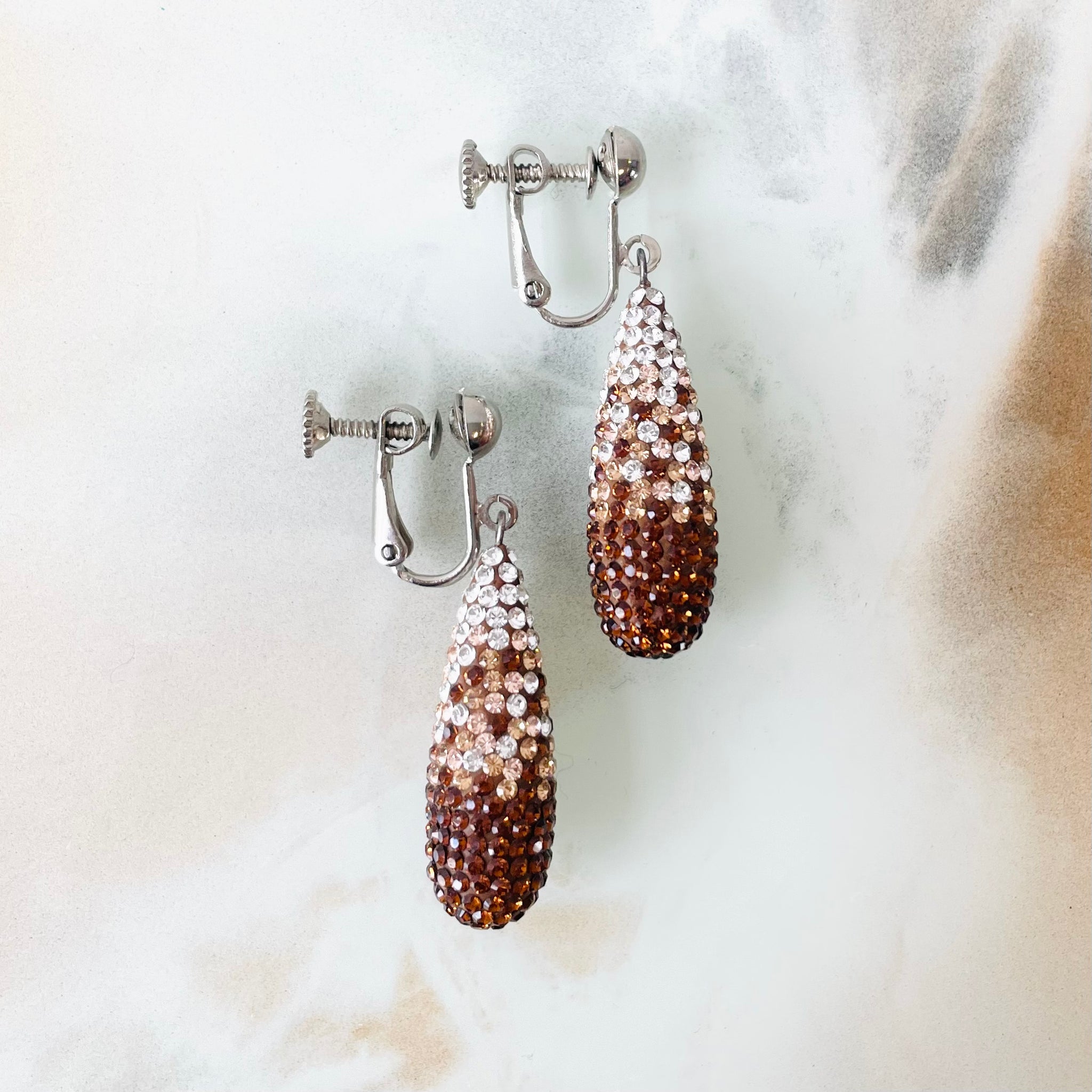 Vintage Sparkly Drop Earrings