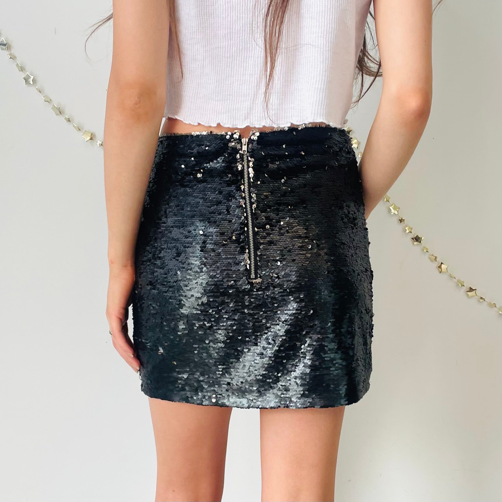 Sequin Mini Skirt (XS)