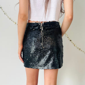 Sequin Mini Skirt (XS)
