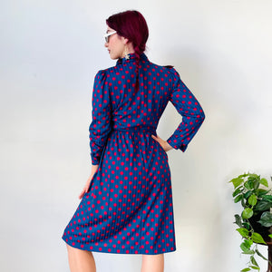 Vintage Polka Dot Dress (S)