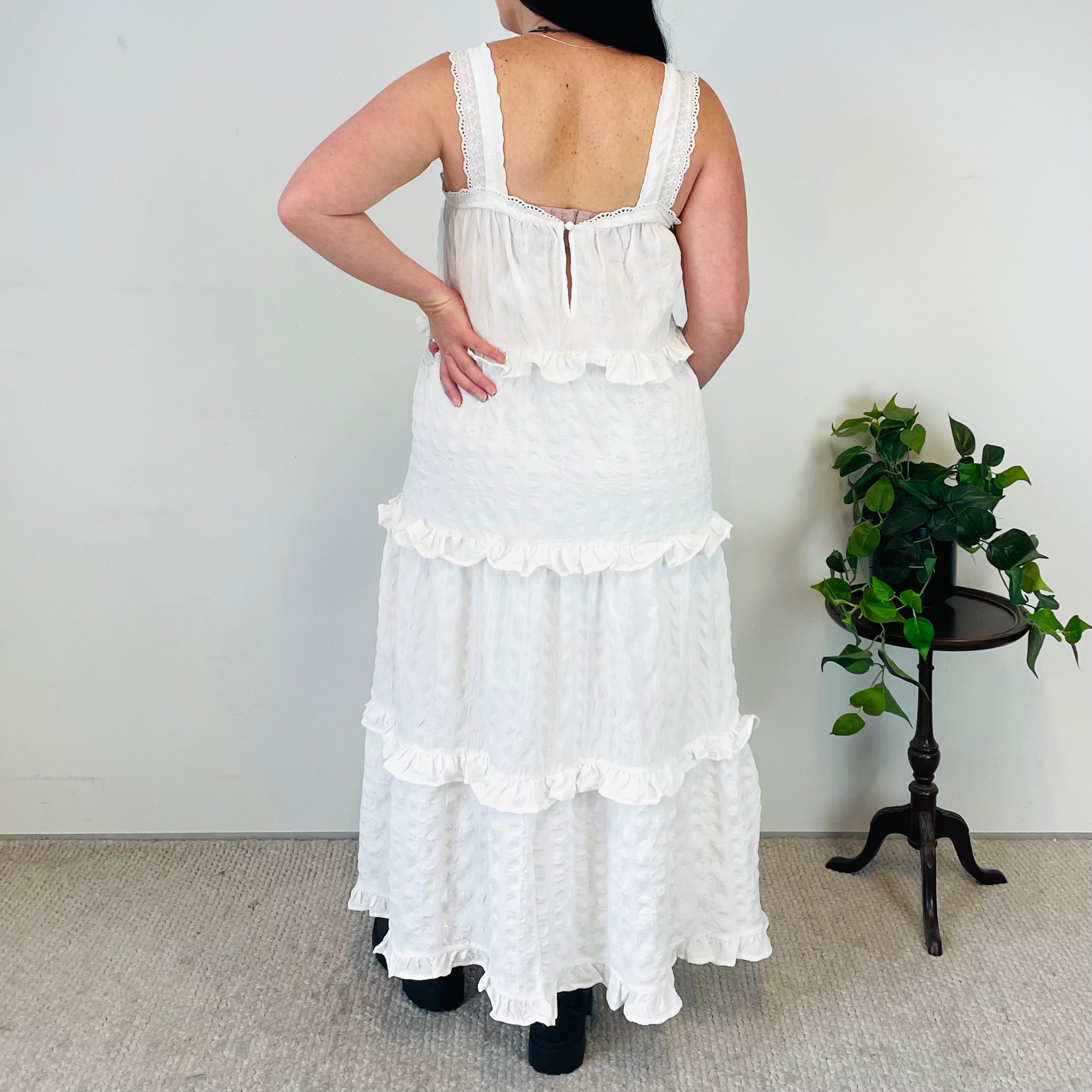 Ruffle Maxi Dress (M)