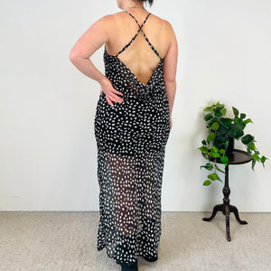 Drape Back Maxi Dress (XL)