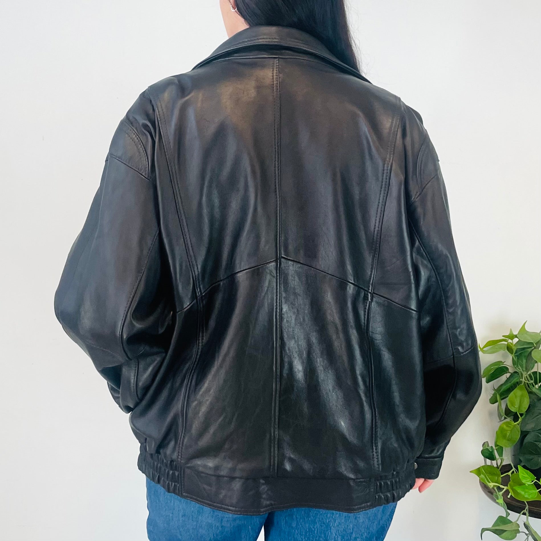 Vintage Leather Jacket (XXL)