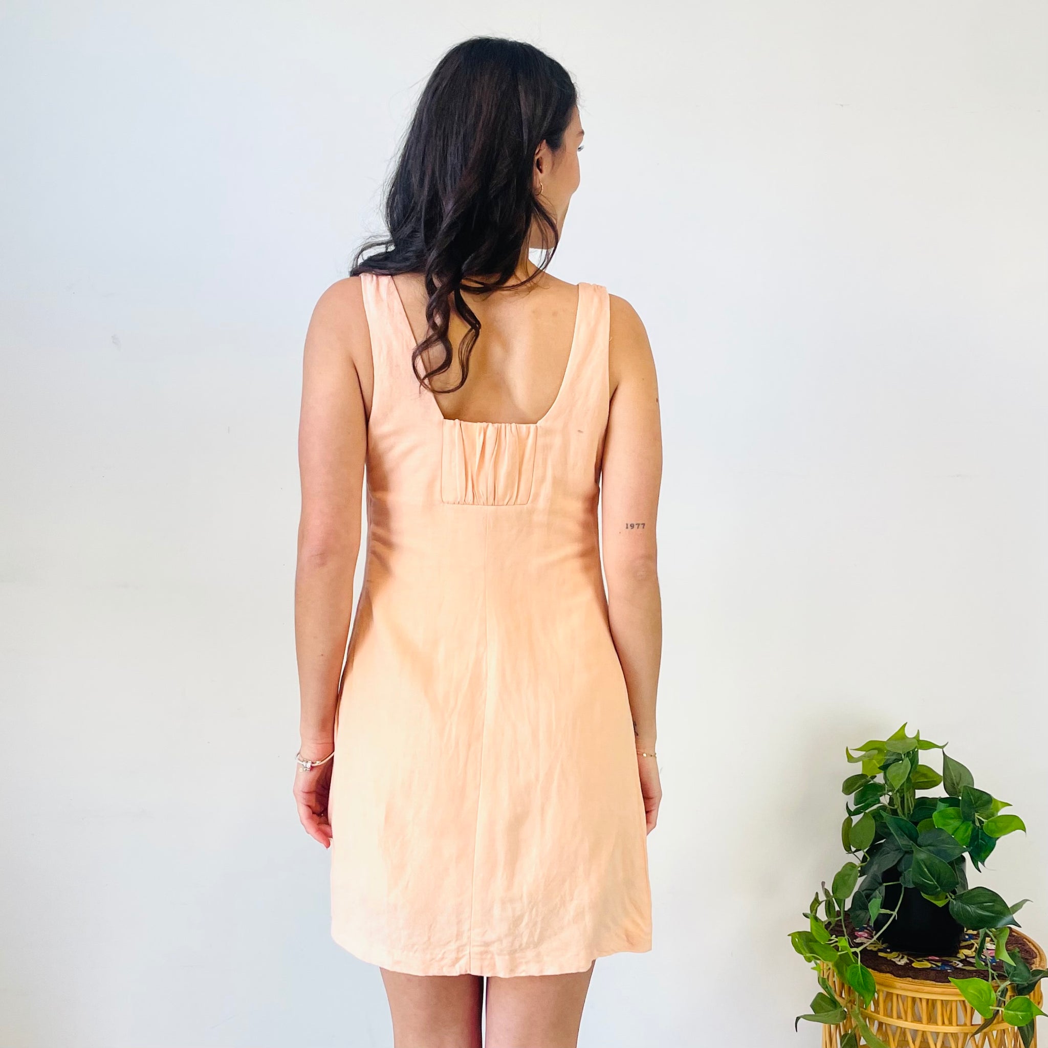 Ruby Linen Blend Mini Dress (10)