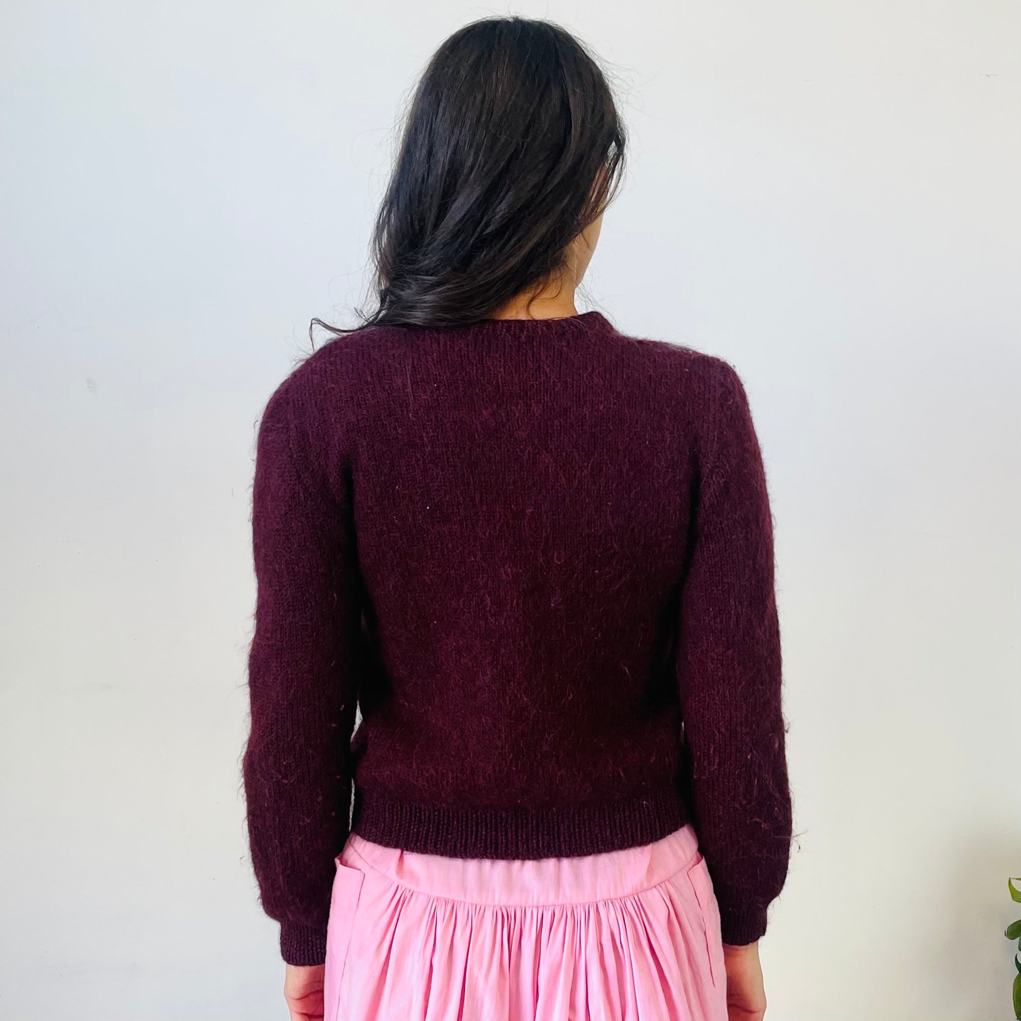 Vintage Mohair Blend Knit (XS)