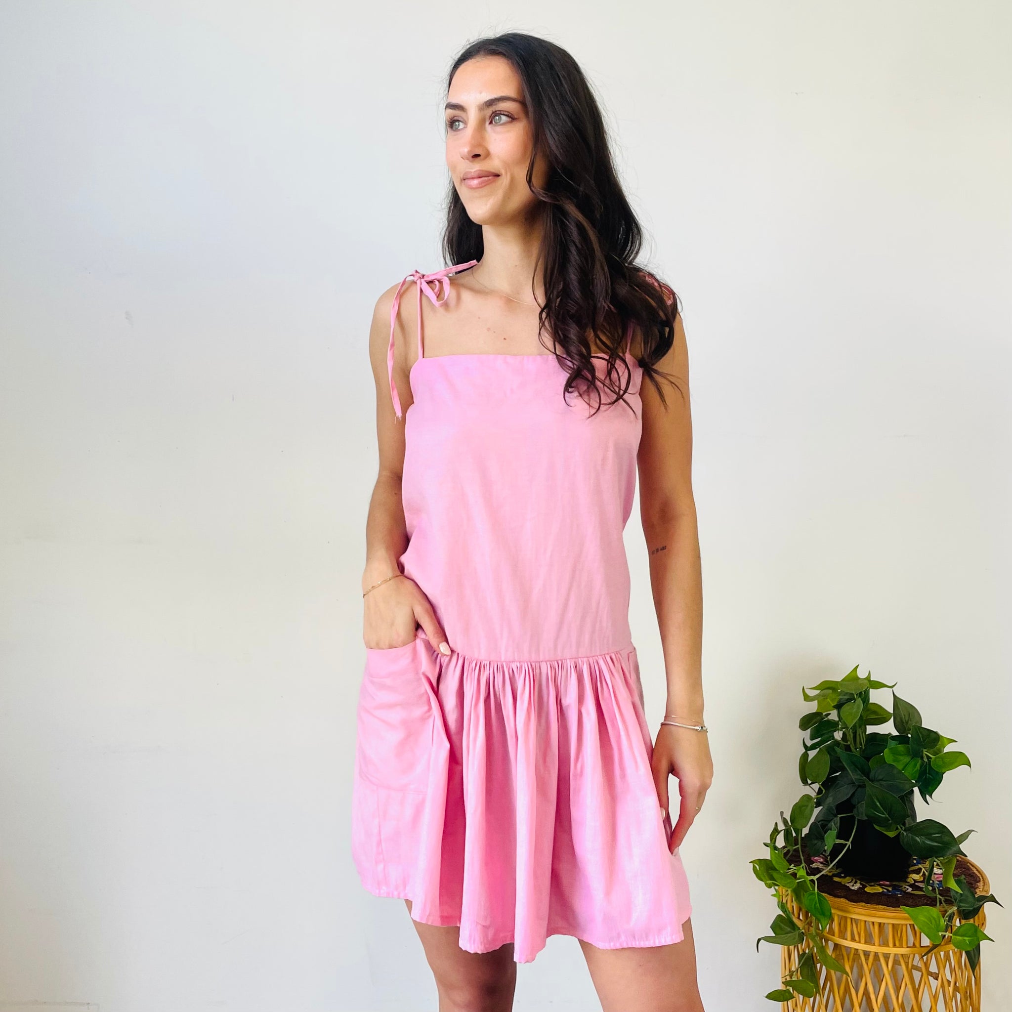 Drop Waist Mini Dress (M)