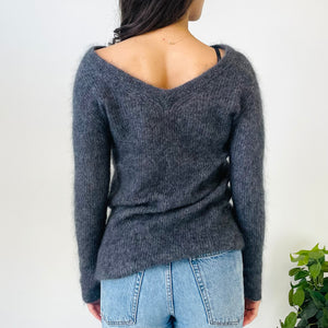 Mohair Blend Low Back Knit (XS)