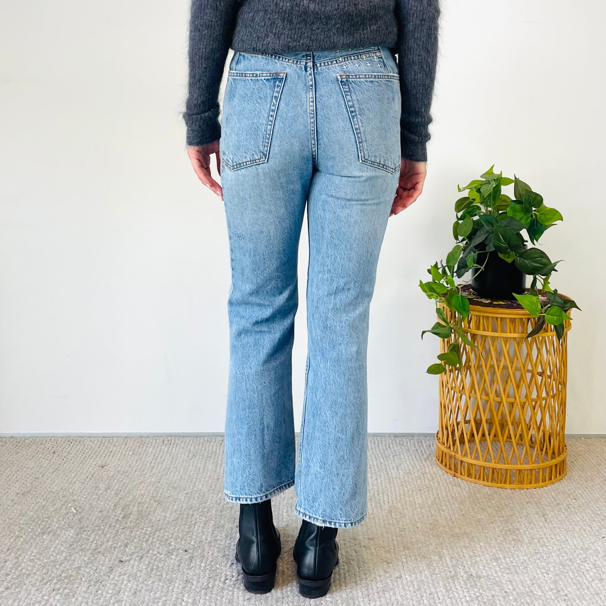Ksubi Split Cropped Jeans (XS)