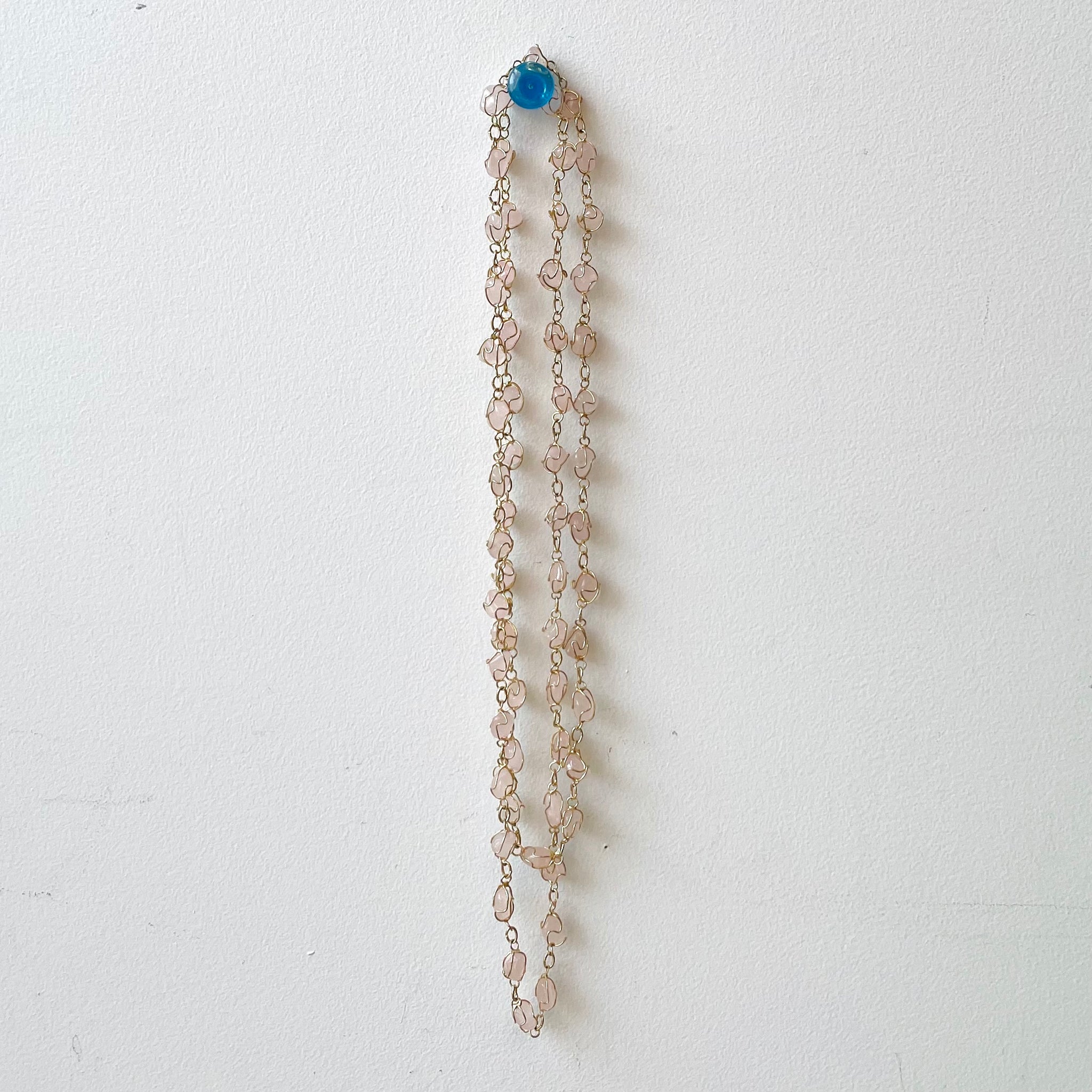 Caged Rose Quartz Necklace