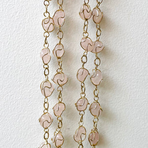 Caged Rose Quartz Necklace