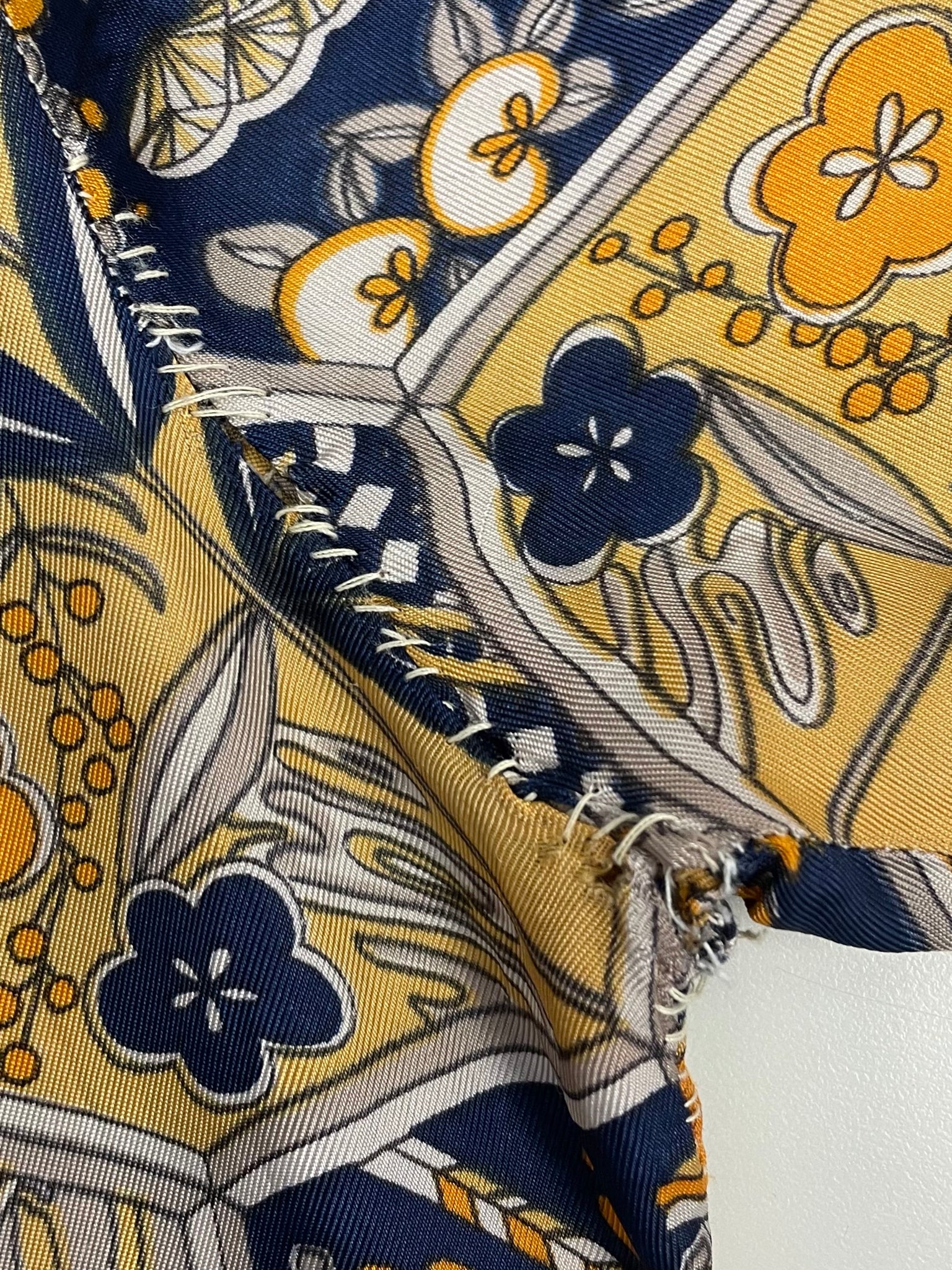 Vintage Patterned Blouse (S)