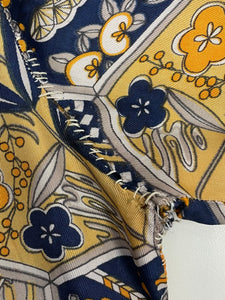 Vintage Patterned Blouse (S)