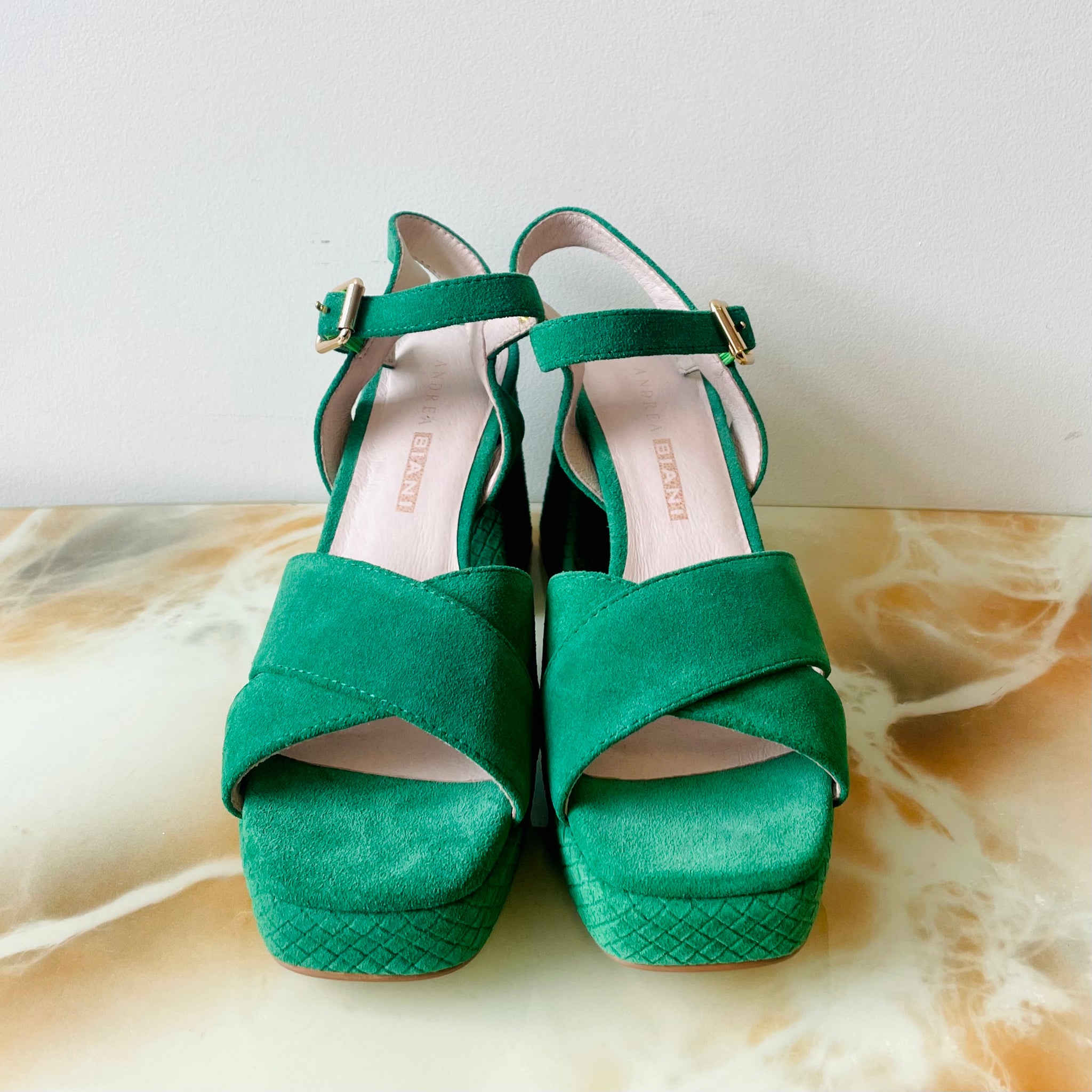 Suede Criss Cross Heels (36)